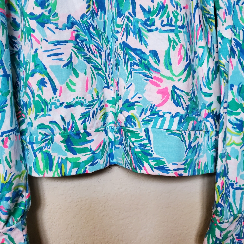 Lilly Pulitzer Puffed Sleeve French Terry Sweatshirt.  Size XS - Picture 3 of 8